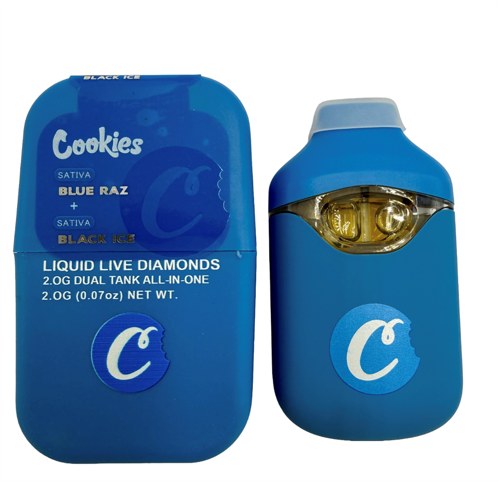 BLUE RAZ/BLACK ICE: 8