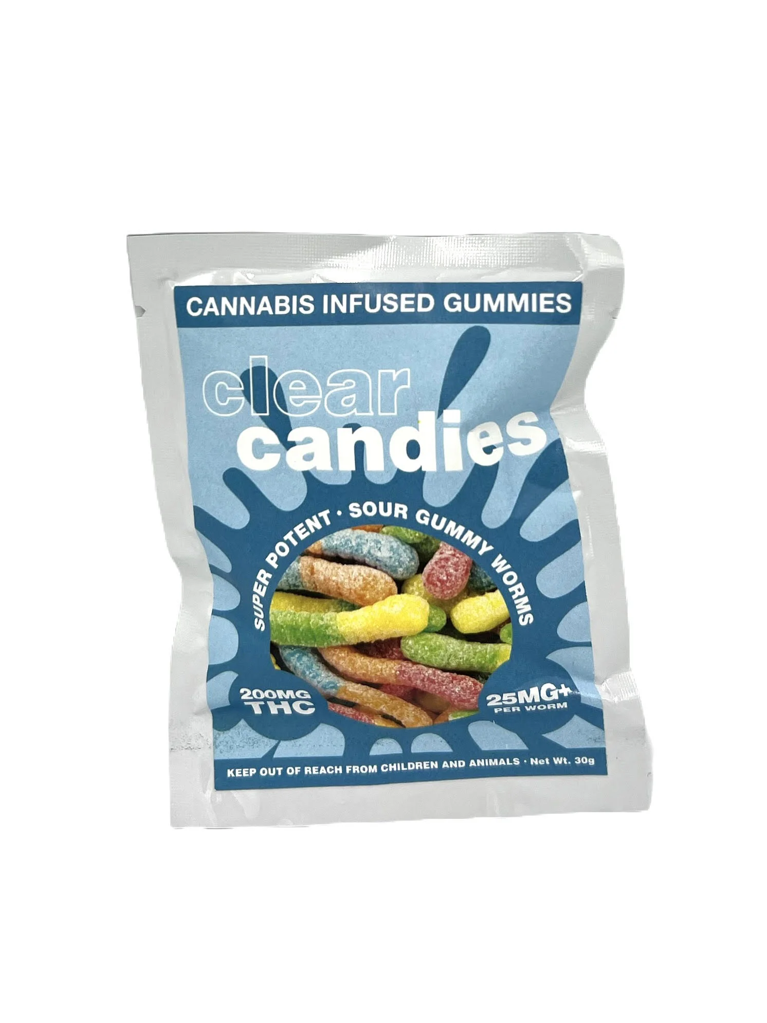 SOUR WORMS 200 MG.