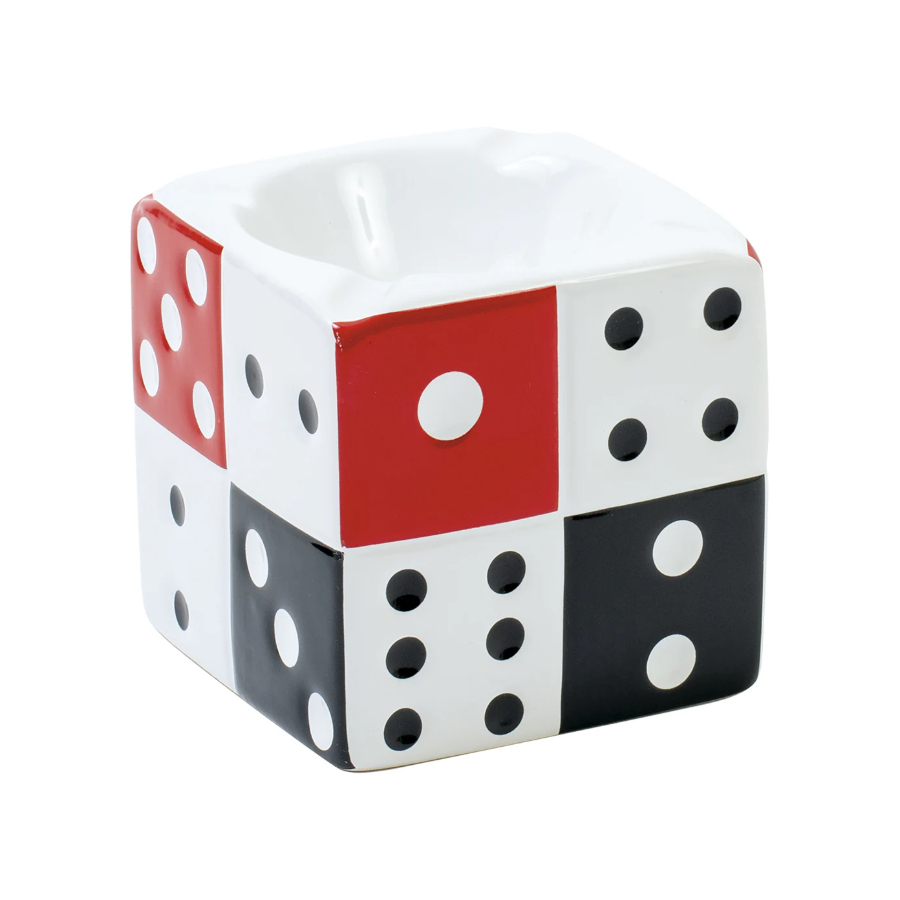 CERAMIC DICE ASHTRAY