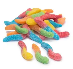 SOUR BRITE WORMS: 600MG