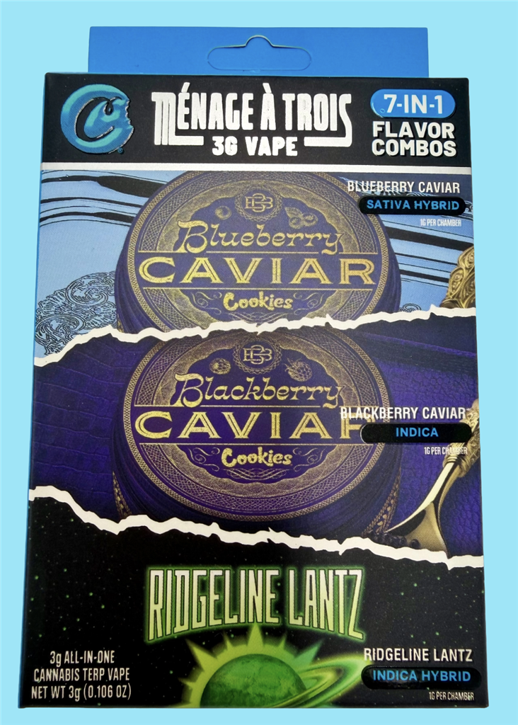 BLUEBERRY CAVIAR/BLACAK BERRY CAVIAR/RIDGE LANTZ: 83.45%